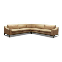 Eleanor Rigby Rodeo Genuine Leather Symmetrical Corner Sectional