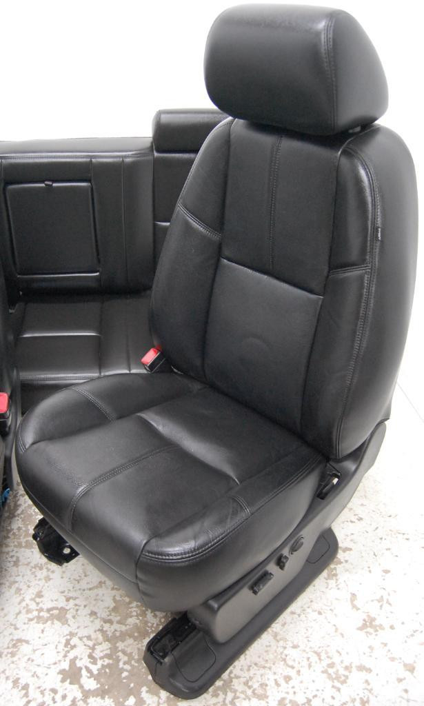 Chev Truck Silverado GMC Sierra Crew cab BLACK LEATHER Power Heated Seats chevy 2007-14 in Other Parts & Accessories - Image 3