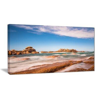 East Urban Home 'Atlantic Ocean Cost in Brittany' Graphic Art Print on Canvas in Arts & Collectibles