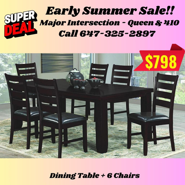Early Summer Sale on Wooden Dining Sets!! in Dining Tables & Sets in Ontario - Image 4