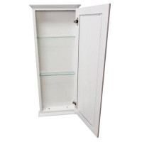 Timber Tree Cabinets Ashcrest On The Wall White Enamel Wood Cabinet 19.5 X 15.5W X 8D