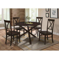 Gracie Oaks Atterbury Extendable Solid Wood Dining Set