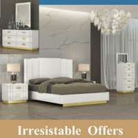Golden and White Bedset