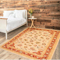 Isabelline Hand-Knotted Yaak Finest Ivory Wool Rug 8'11" X 11'10"