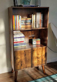 Retro Mid Century Bookcase Bookshelf Book Case Book Shelf Bookshelves