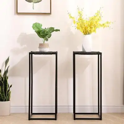 Ebern Designs 2 Packs Plant Stand Paper Cord Stand Flower Rack