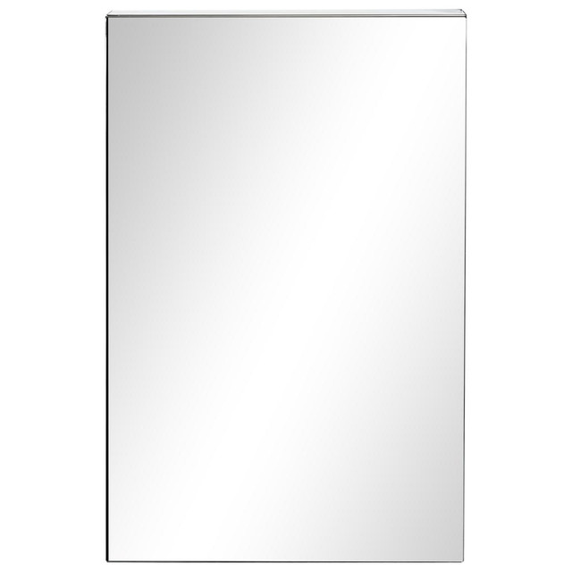 Mirror Cabinet 15.4" x 4.7" x 23.6" Silver in Hutches & Display Cabinets - Image 2