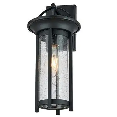 This Waterproof wall light can be placed outdoor or indoor. Its stylish black iron design body match...