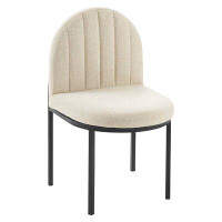 Lefancy.net Lefancy Isla Channel Tufted Upholstered Fabric Dining Side Chair