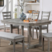 Wade Logan Bruun 60" Wood Rectangle Dining Table With Care Kit