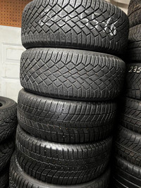 FOUR USED 205 55 R16 CONTINENTAL WINTER TIRES