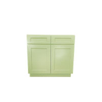 L & C Cabinetry VAB 36 Inch Kitchen Base Cabinet - Shaker Style