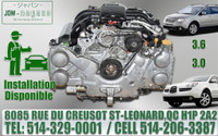 Moteur Subaru Tribeca 3.0 et 3.6 H6 Engine 2006 2007 2008 2009 EZ30 EZ36R Legacy Familiale Motor