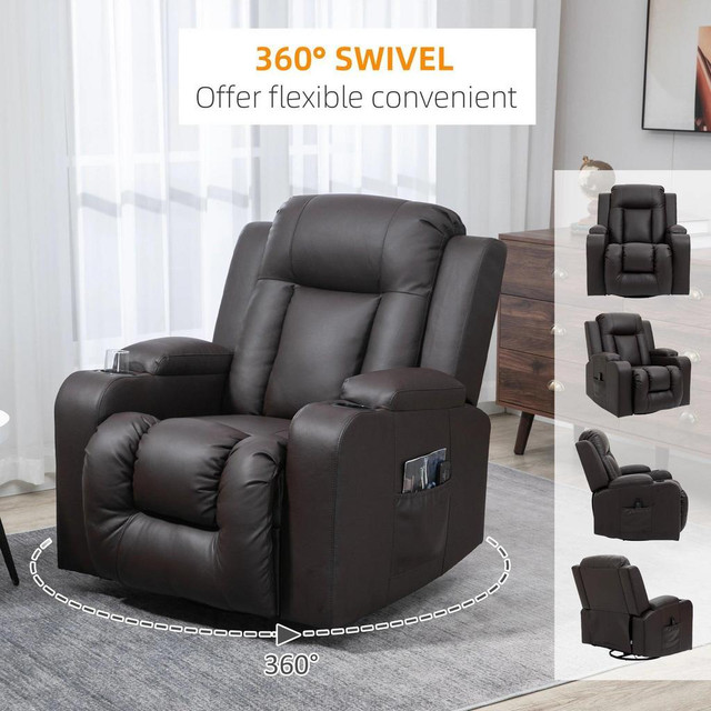 MASSAGE RECLINER CHAIR FOR LIVING ROOM WITH 8 VIBRATION POINTS in Chairs & Recliners - Image 3