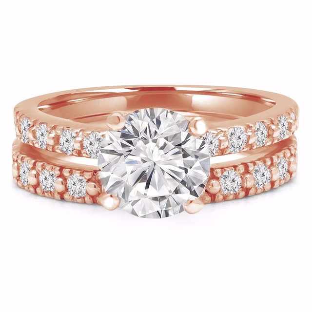 ENSEMBLE BAGUES DE MARIAGE À DIAMANTS 1.50 CARAT TOTAL / GOLD DIAMOND WEDDING SET 1.50 CTW in Jewellery & Watches in Ottawa / Gatineau Area - Image 2