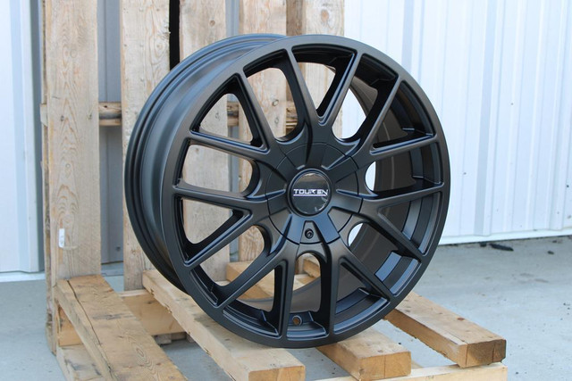 18x8 Touren TR60 Matte Black or Gunmetal 5x100 / 5x108 / 5x120 / 5x114.3 in Tires & Rims in Alberta - Image 3