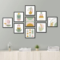 SIGNLEADER Pastel Polygon Symbol Plant Variety Abstract Shapes Illustrations Modern Decorative Multicolor