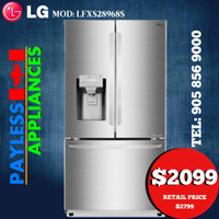 LG LFXC22526S 36 Counter Depth French Door Refrigerator 22.0 cu. ft. Capacity  Fingerprint Resistant Stainless Steel
