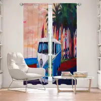 East Urban Home Lined Window Curtains 2-panel Set for Window Size by Markus Bleichner - VW Bus Surfing 2