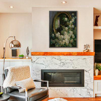 House of Hampton Luxury Aluminum Frame Printed Canvas, Plant Wall Art Living Room Bedroom Wall Decoration