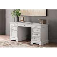 Signature Design by Ashley Janismore Credenza Desk with Built in Outlets