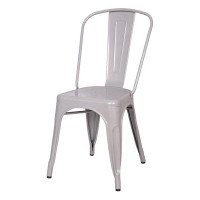 Williston Forge Jeryn Silver Stackable Side Chair (Set Of 2)