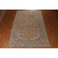 Isabelline Traditional Kashan Persian Design Hand-Knotted Area Rug 10X13