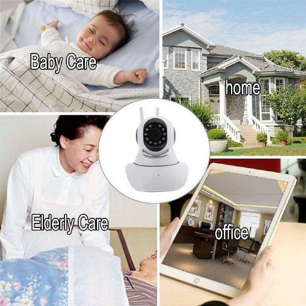 360 Degree WiFi Wireless Night Vision IP Camera - Full HD 1080P Two Way Audio Video IP Camera - White in General Electronics in Greater Montréal - Image 3