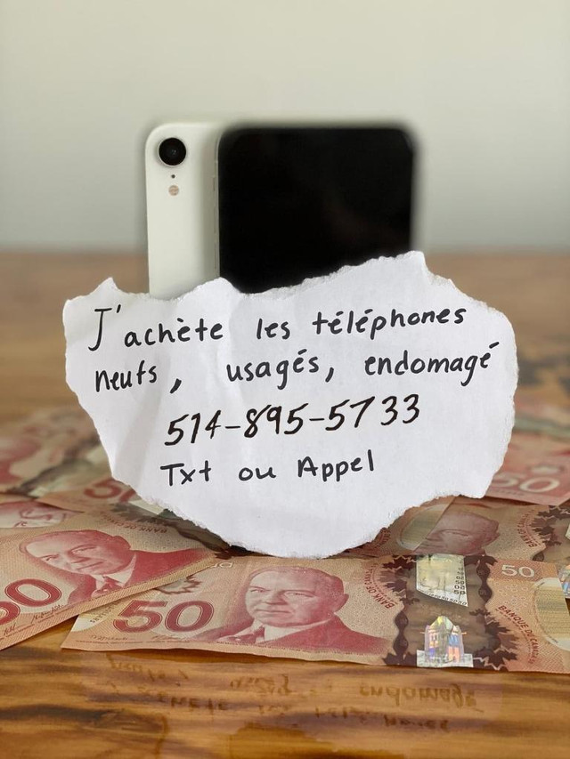 Acheter TOUS les iPhones et Galaxy Ca$$h sur place in Cell Phones in Greater Montréal