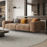 Lilac Garden Tools 86.61" Coffee 100% Polyester Modular Sofa cushion couch