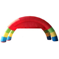 Inflatable Rainbow Arch Double Stander Advertising Arch for Advertising Party Celebration Garden #120044