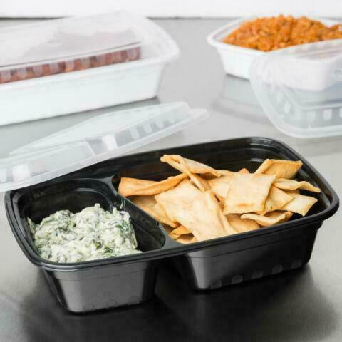 2-Compartment Rectangular Microwavable Heavyweight Container *RESTAURANT EQUIPMENT PARTS SMALLWARES HOODS AND MORE* in Other Business & Industrial in City of Toronto