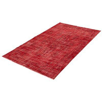 Isabelline One-of-a-Kind Olivianna Hand-Knotted 2000S 5'5" X 9'5" Wool Area Rug in Dark Red