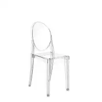 Kartell Victoria Ghost Stackable Chair by Philippe Starck