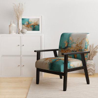 Ivy Bronx Turquoise Tranquility III - Upholstered Modern Arm Chair