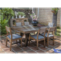 International Furniture Direct Loft Brown Dining Table With 6 Chairs