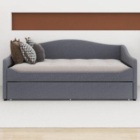 Ivy Bronx Kisara Twin Size Upholstered Daybed with Light and Trundle