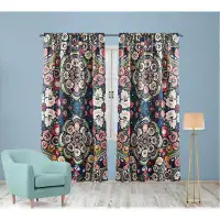 Frifoho Floral Blackout Curtains For Bedroom 2 Panels, Living Room Darkening Thermal Light Blocking Window Curtain Panel