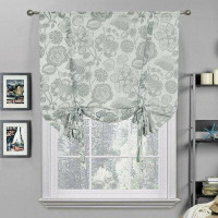 Dakota Fields Shabby Elegance Floral Jacobean Sheer Tie Up Window Curtain Shades - Assorted Colours