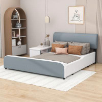 Latitude Run® Frear Full Upholstered Platform Bed with Storage Nightstand and Headboard