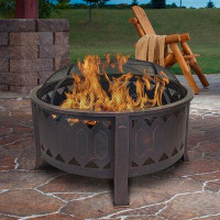 Outdoor Leisure Products Steel Wood Burning Fire Pit