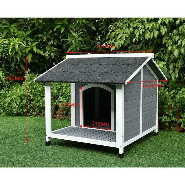 NEW WOODEN DOG HOUSE & AWNING DH3032 in Accessories in Regina - Image 2