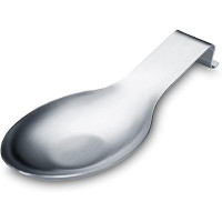 Prep & Savour Stainless Steel Spoon Rest, Spatula Ladle Holder, Heavy Duty, Dishwasher Safe