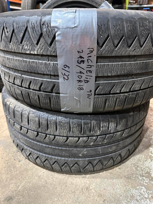 245/40/18 2 Pneus HIVER Michelin in Tires & Rims in Greater Montréal - Image 2