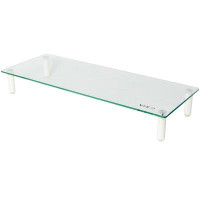 Vivo Glass Ergonomic Tabletop Riser and Desktop Stand