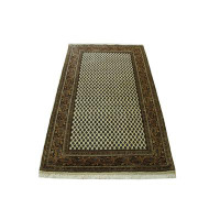 Isabelline Isabelline Traditional Indo Mir Wool Hand Knotted Rug 3x5 - F300B8C74053475BADC475800F3FB475