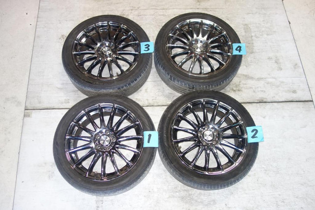 JDM Work Sporbo Rims Wheels Tires 5x114.3 18x7.5 +48 Offset Japan Genuine in Tires & Rims - Image 2