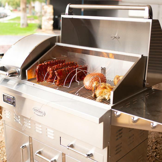 Louisiana Grills ™ Estate Series 860 sq in 304 Stainless Steel Pellet Grill w/ Full Lower Cabinet- LG ESTATE 860C in BBQs & Outdoor Cooking - Image 3