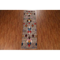 Rugsource Moroccan Runner Rug Hand-Knotted 3X10