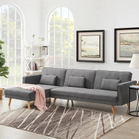 Corrigan Studio Grey Variable Bed Sofa Living Room Folding Sofa